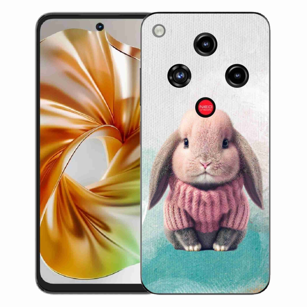 ZTE Nubia Focus 2 zselés tok mmCase - nyúl pulóverben