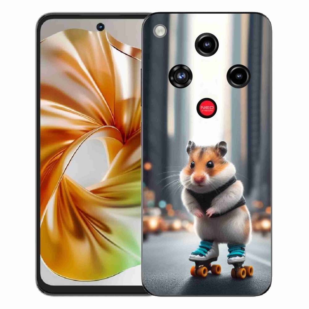 ZTE Nubia Focus 2 zselés borító mmCase - hörcsög a korcsolyán