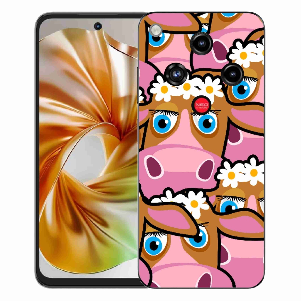 ZTE Nubia Focus 2 zselés borító mmCase - karikatúrás tehenekhez
