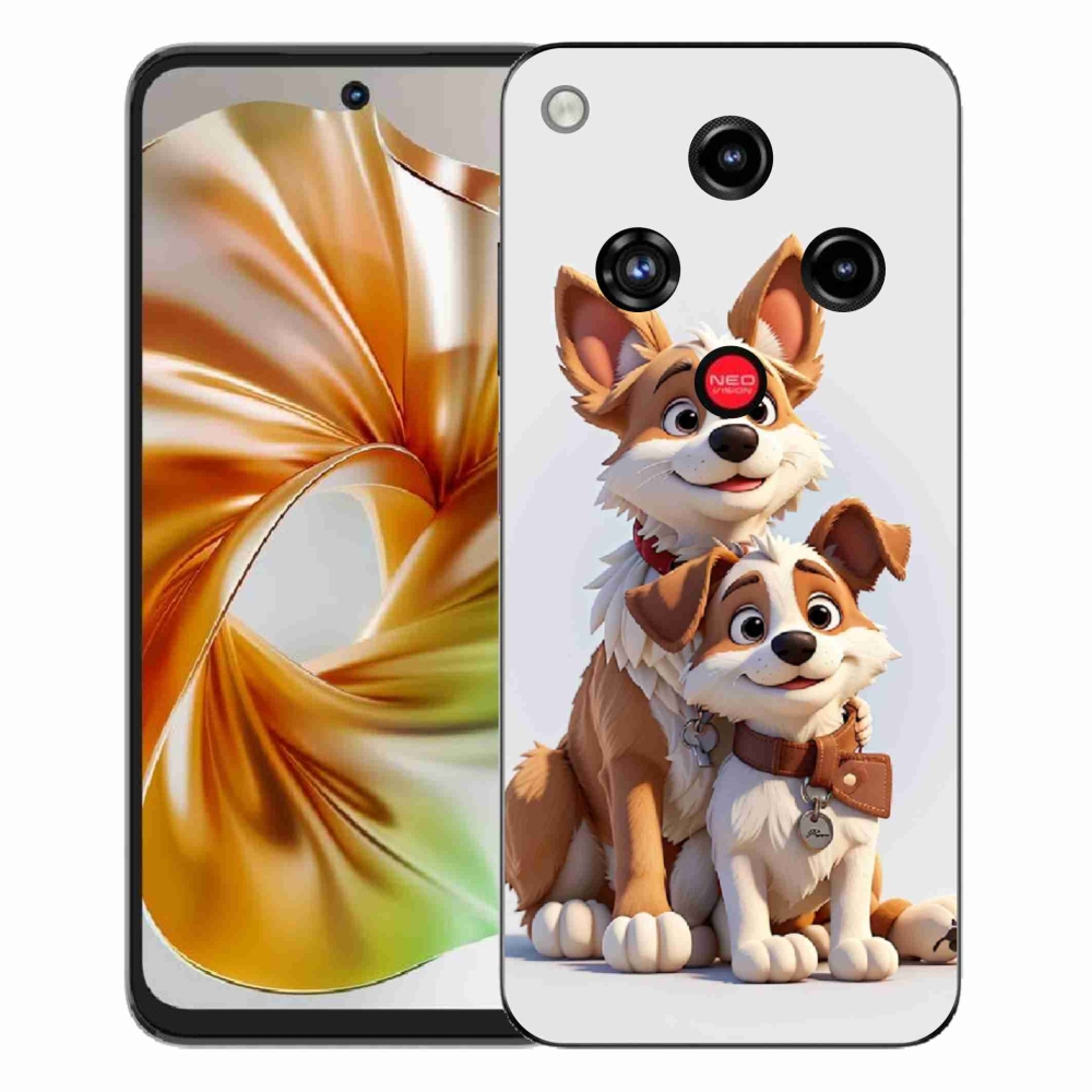 ZTE Nubia Focus 2 zselés tok mmCase - kutyák rajzolása