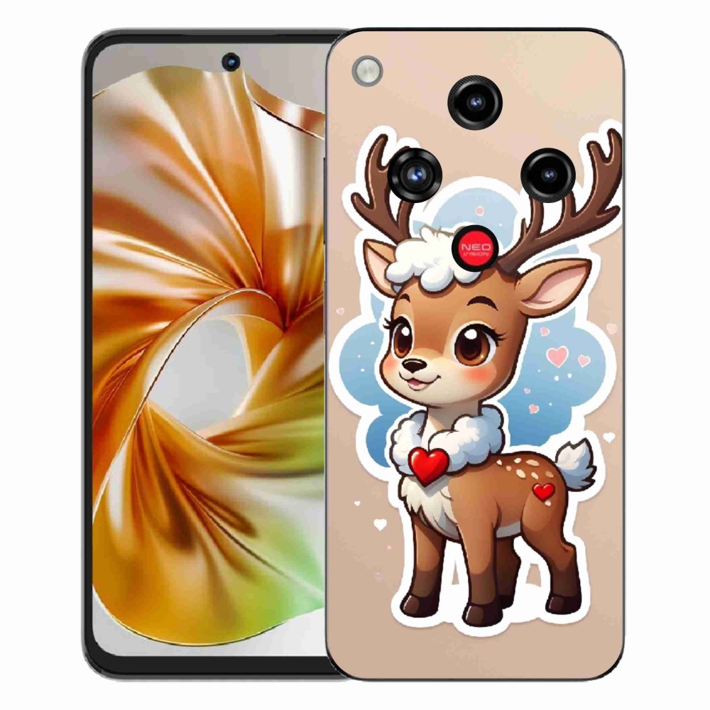 ZTE Nubia Focus 2 zselés borító mmCase - rajzfilm rénszarvashoz