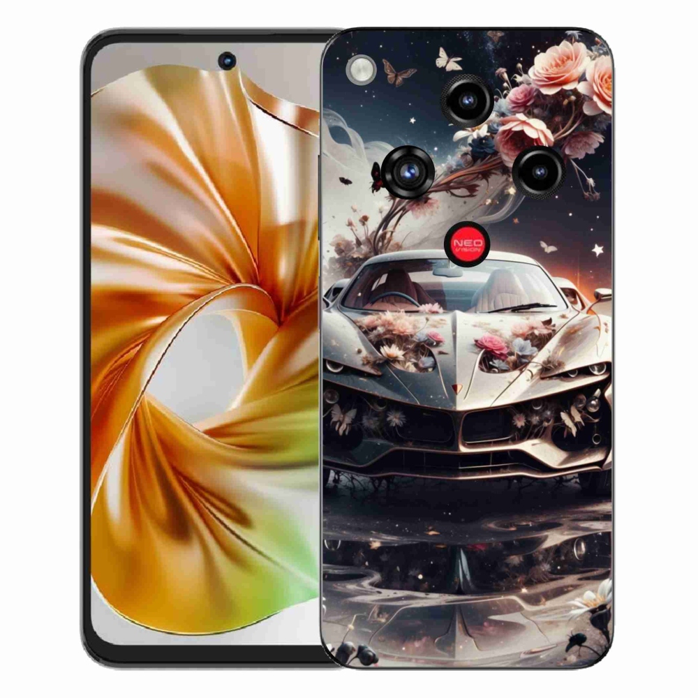 ZTE Nubia Focus 2 zselés borító mmCase - virágos sportautó