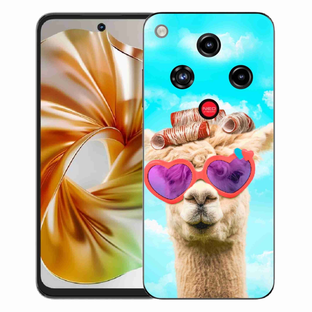 ZTE Nubia Focus 2 zselés tok mmCase - szemüveges láma