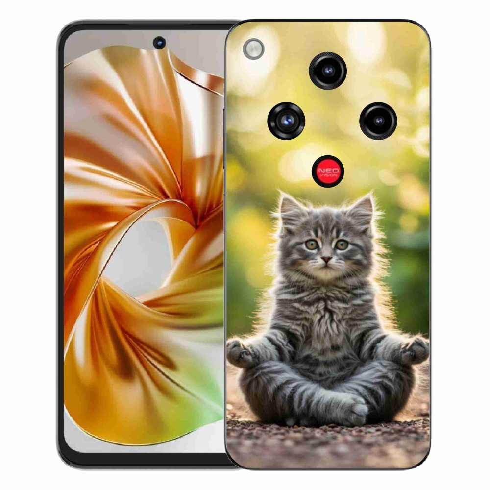 ZTE Nubia Focus 2 zselés borítás mmCase - meditáló cica