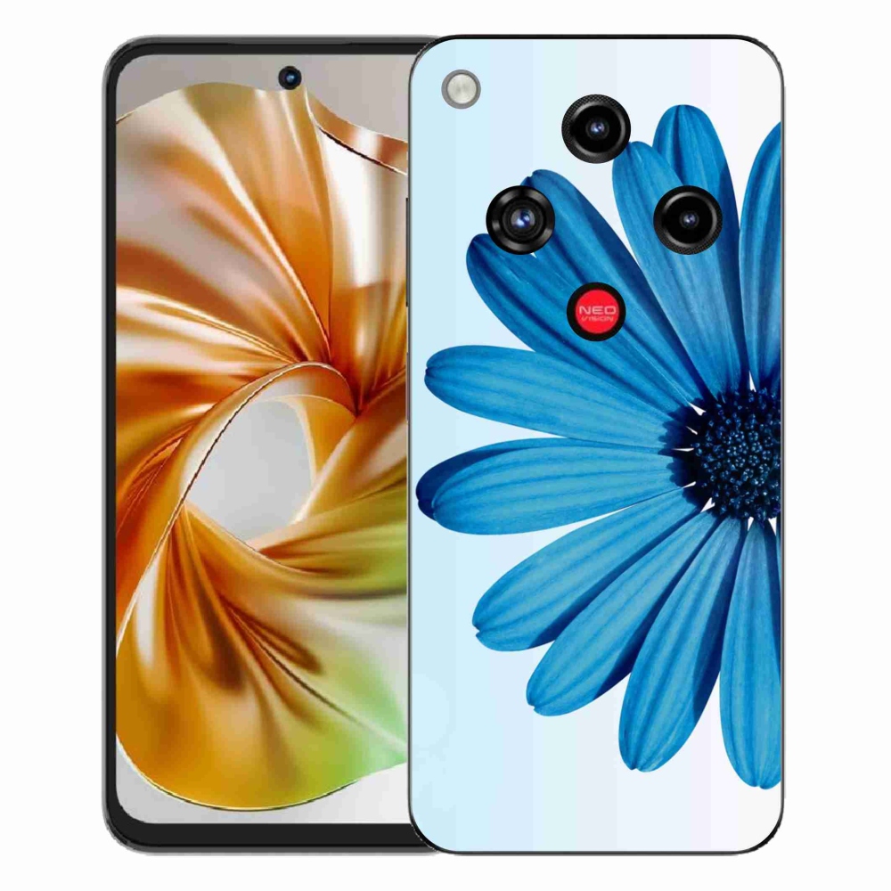 ZTE Nubia Focus 2 zselés borító mmCase - kék margaréta