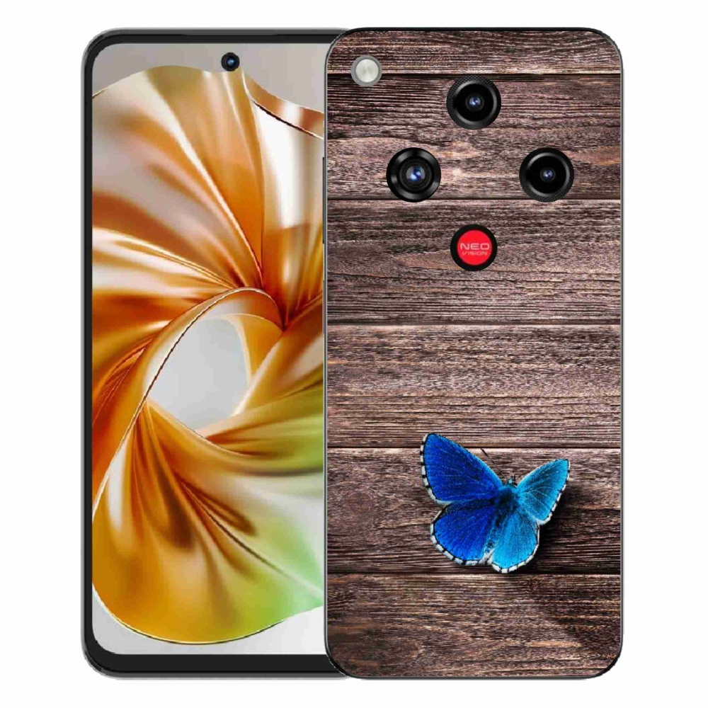 ZTE Nubia Focus 2 zselés tok mmCase - kék pillangó 1