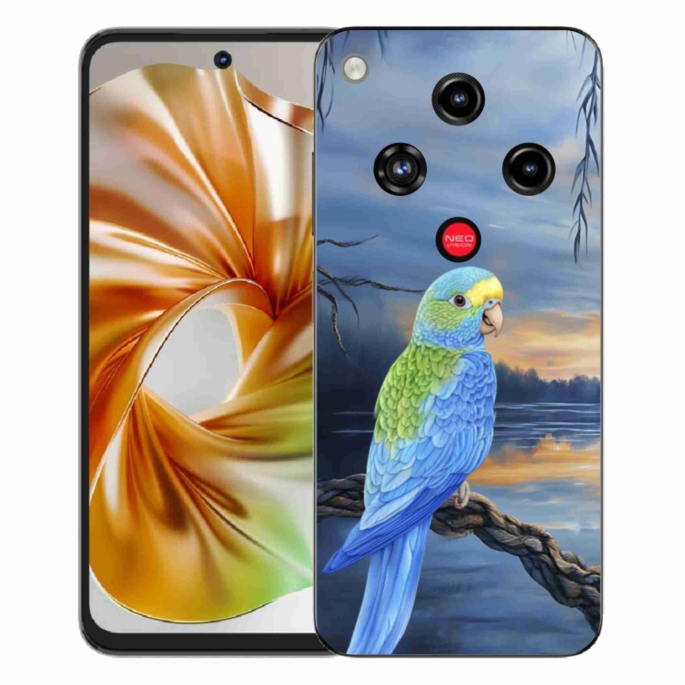 ZTE Nubia Focus 2 zselés tok mmCase - kék papagáj