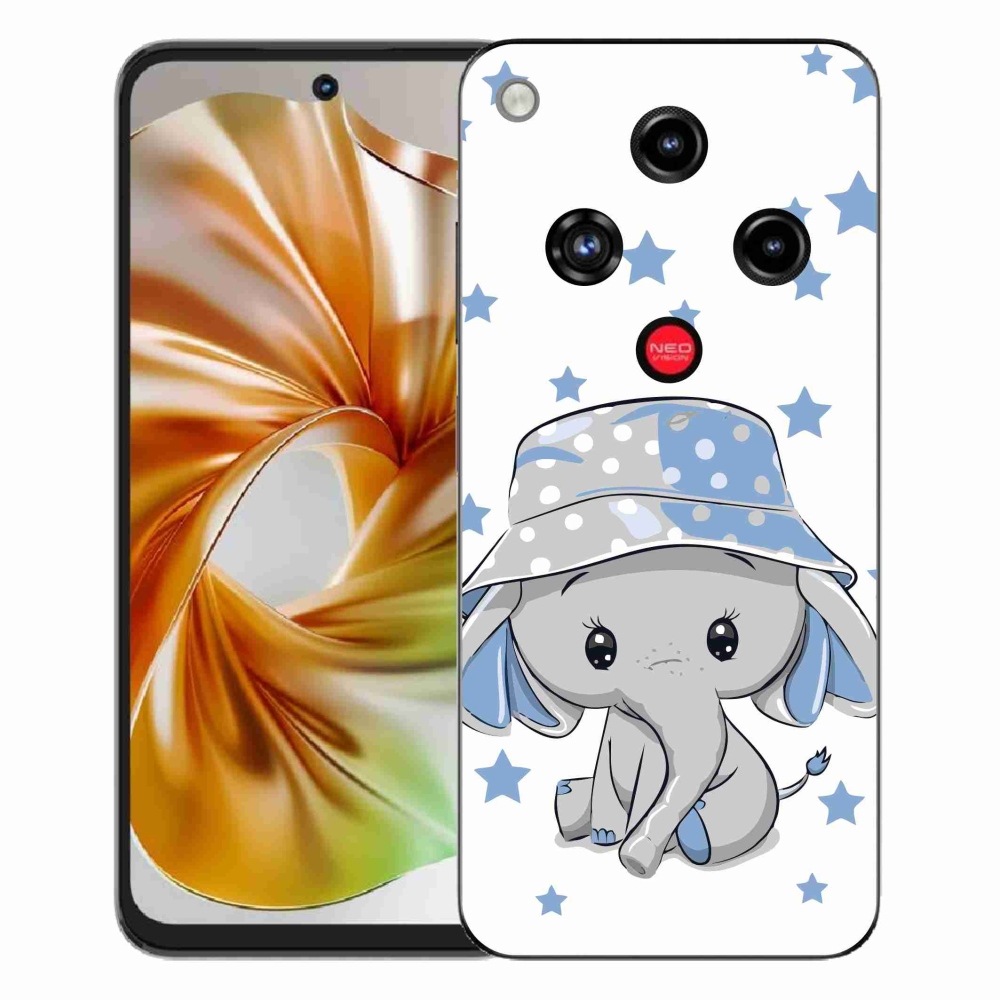 ZTE Nubia Focus 2 zselés tok mmCase - kék elefánt