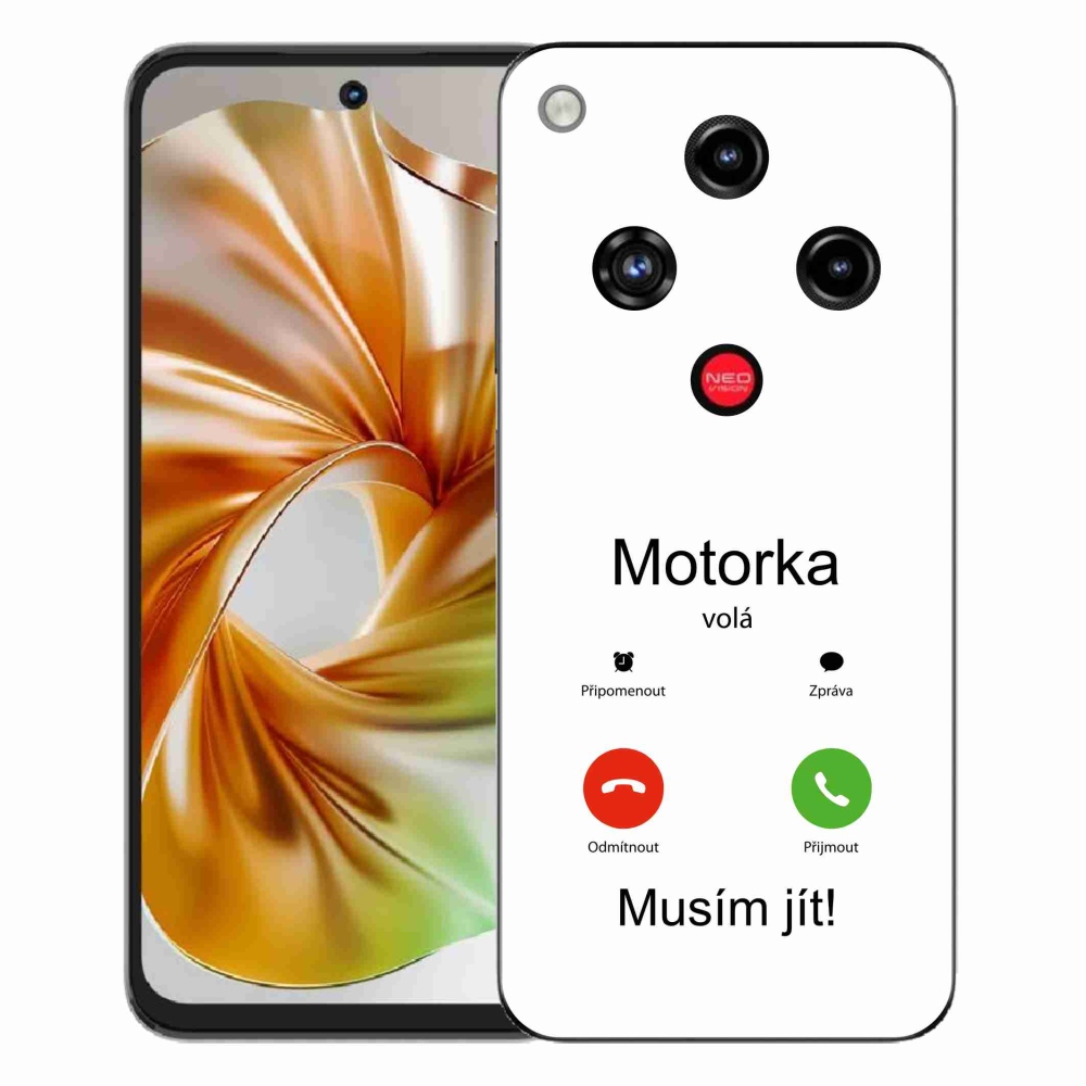 ZTE Nubia Focus 2 zselés borító mmCase - motoros hívások fehér háttérrel