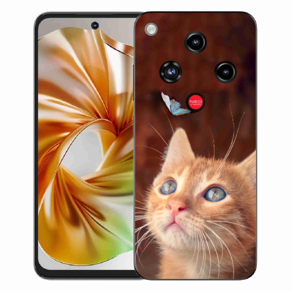 ZTE Nubia Focus 2 zselés tok mmCase - pillangó és cica