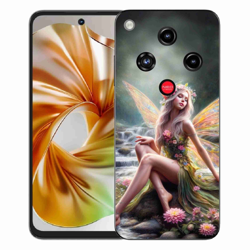 ZTE Nubia Focus 2 zselés borító mmCase - pillangó nő 1