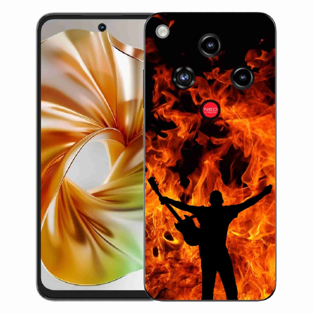 ZTE Nubia Focus 2 zselés borítás mmCase - zenész és tűz