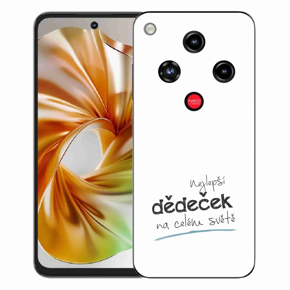 ZTE Nubia Focus 2 zselés borító mmCase - a legjobb nagypapa 3 fehér háttérrel