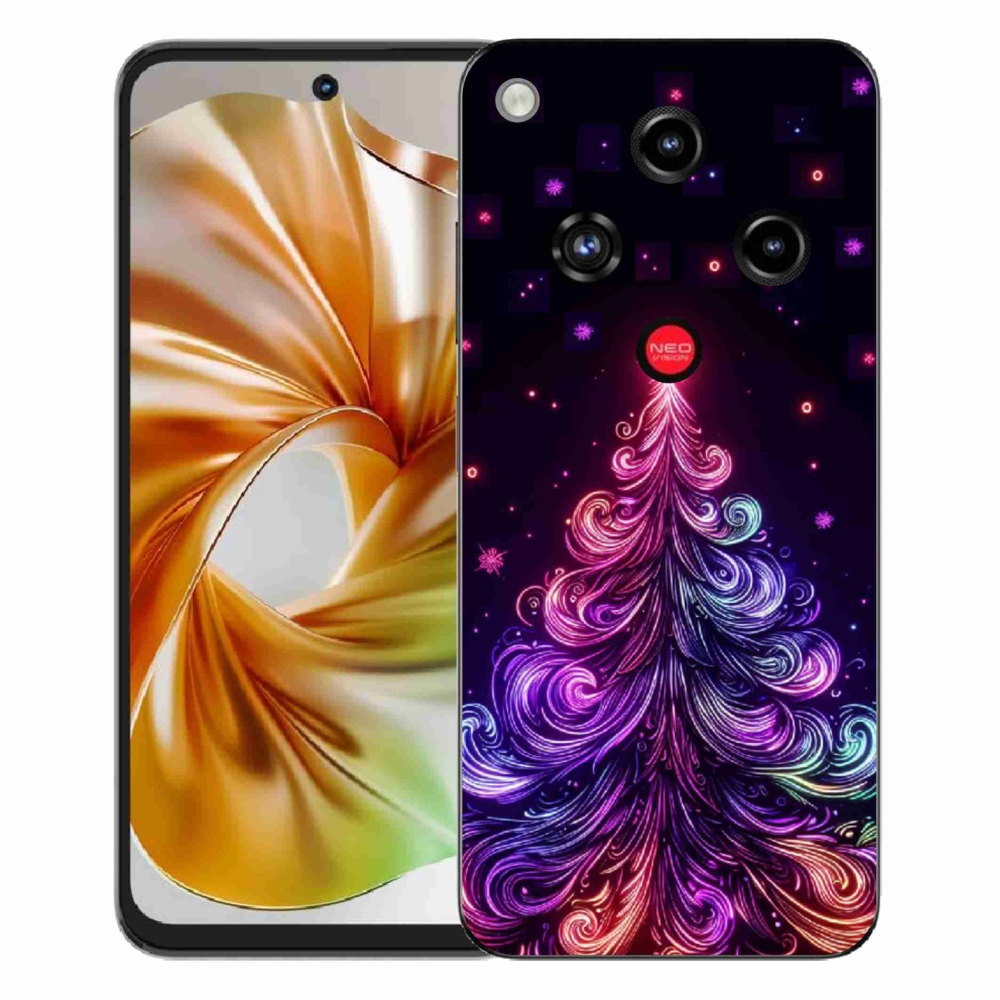 ZTE Nubia Focus 2 zselés borító mmCase - neon karácsonyfa 1