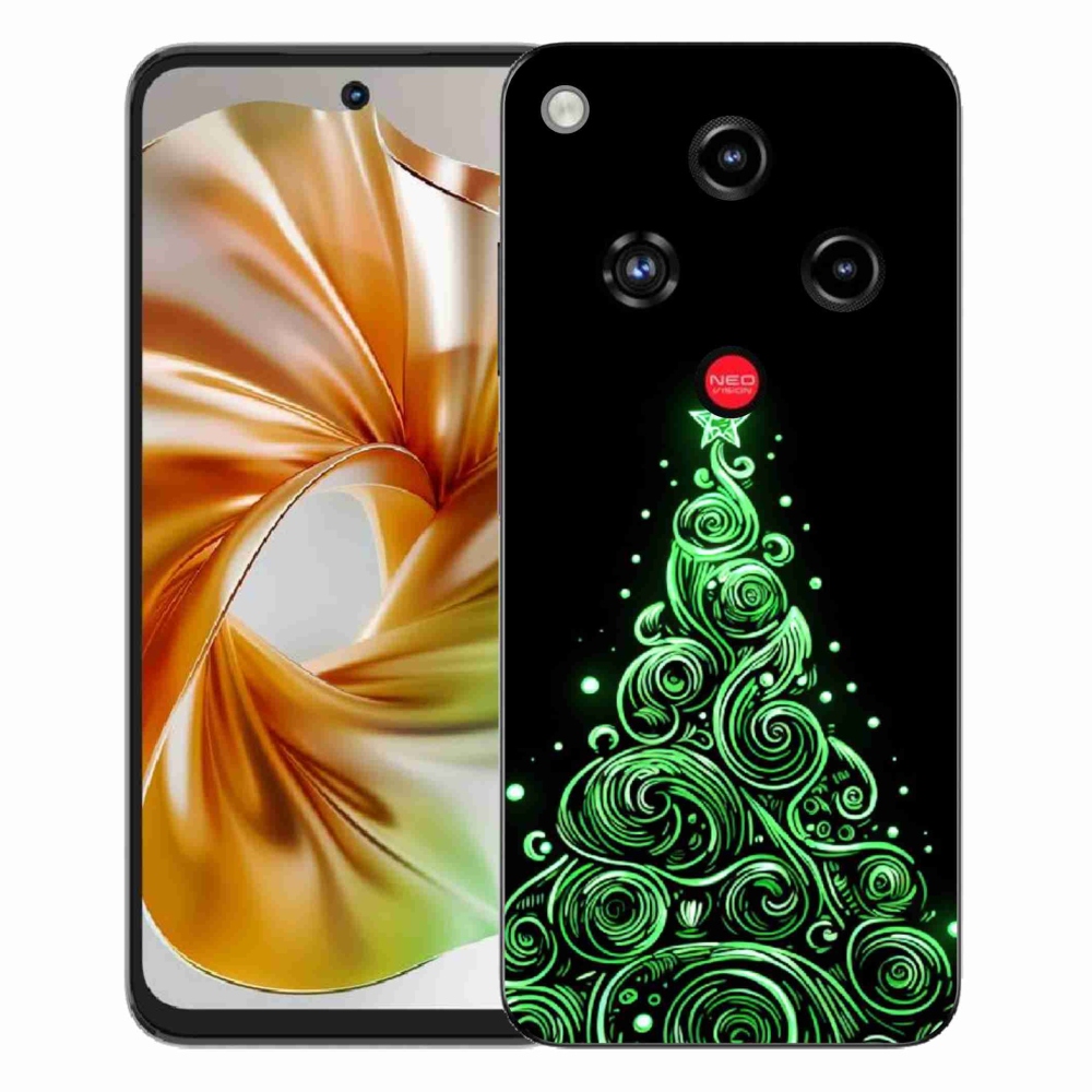 ZTE Nubia Focus 2 zselés borító mmCase - neon karácsonyfa 3