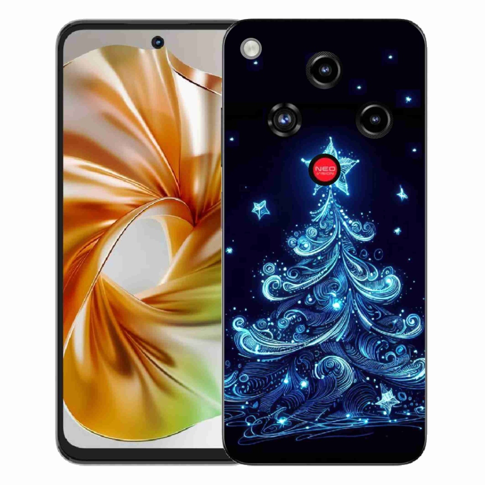 ZTE Nubia Focus 2 zselés borító mmCase - neon karácsonyfa 4