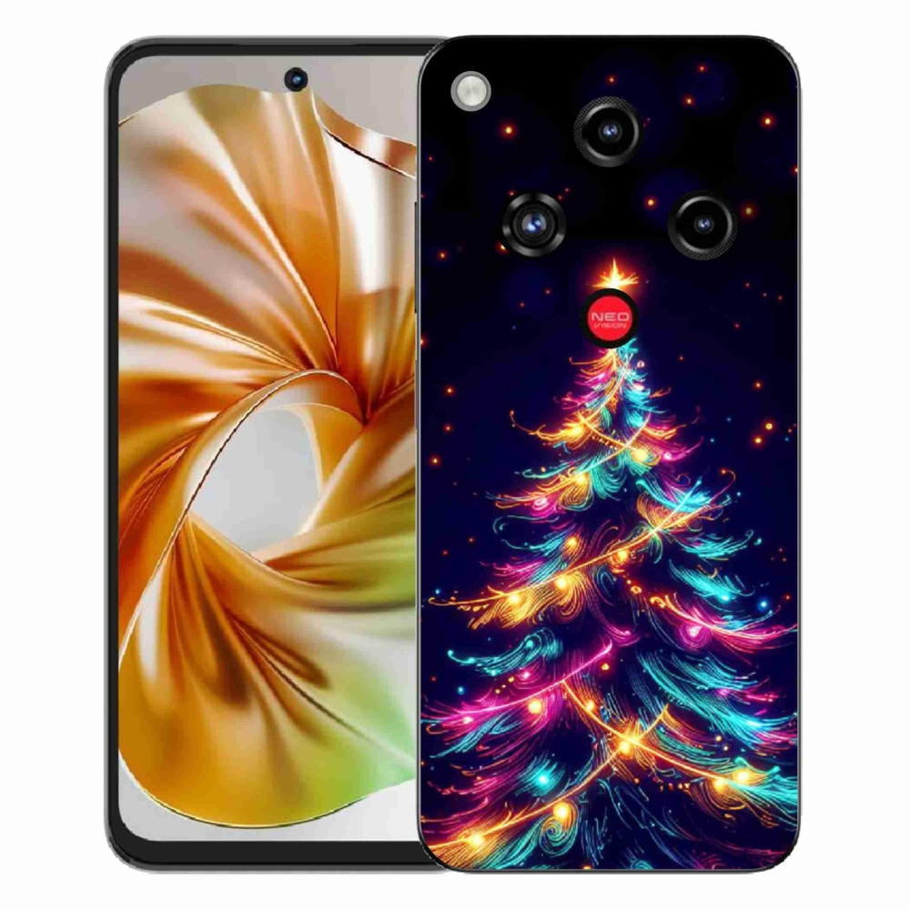 ZTE Nubia Focus 2 zselés tok mmCase - neon karácsonyfa