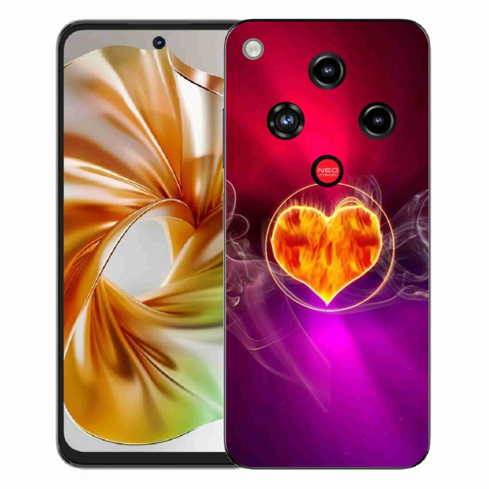 ZTE Nubia Focus 2 zselés tok mmCase - tüzes szív