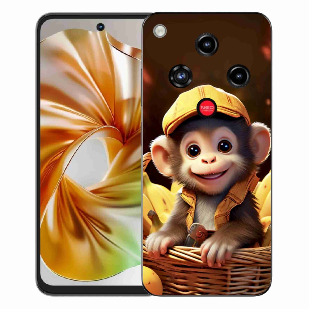 ZTE Nubia Focus 2 zselés borító mmCase - majom a kosárban