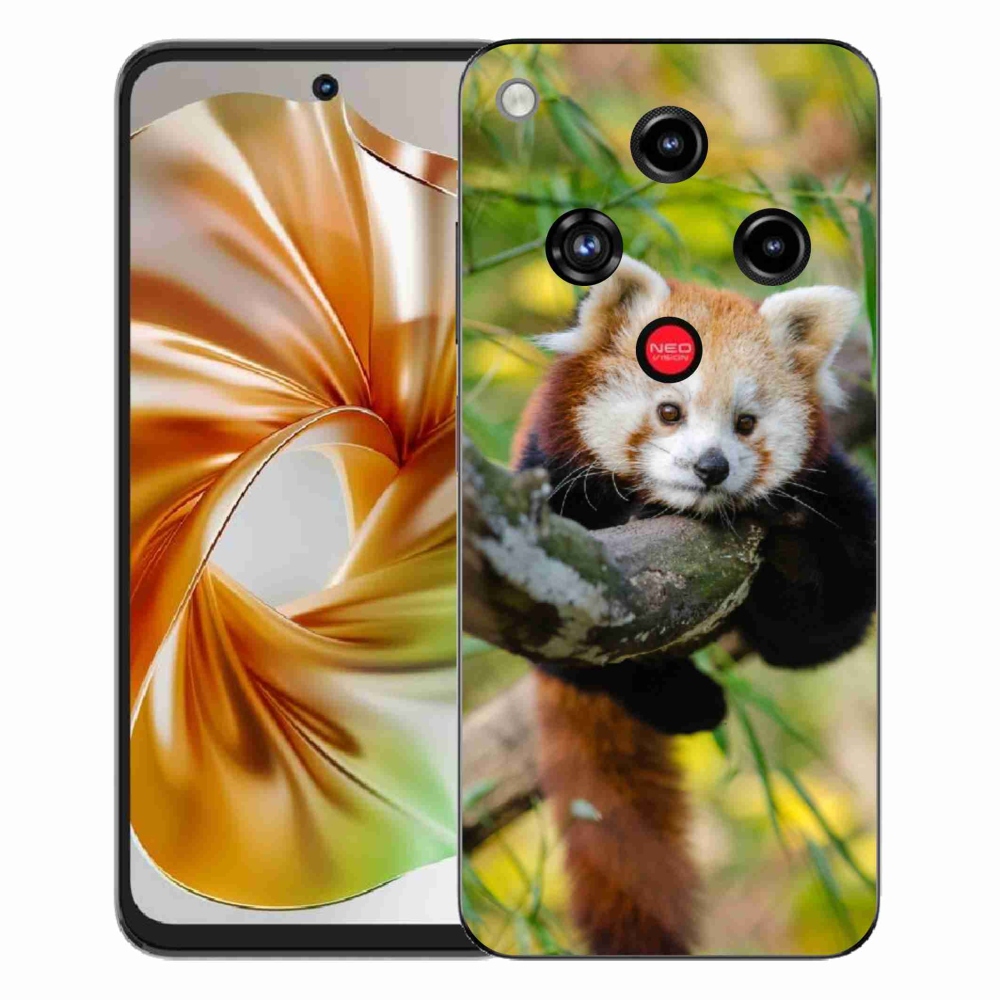 ZTE Nubia Focus 2 zselés tok mmCase - panda piros
