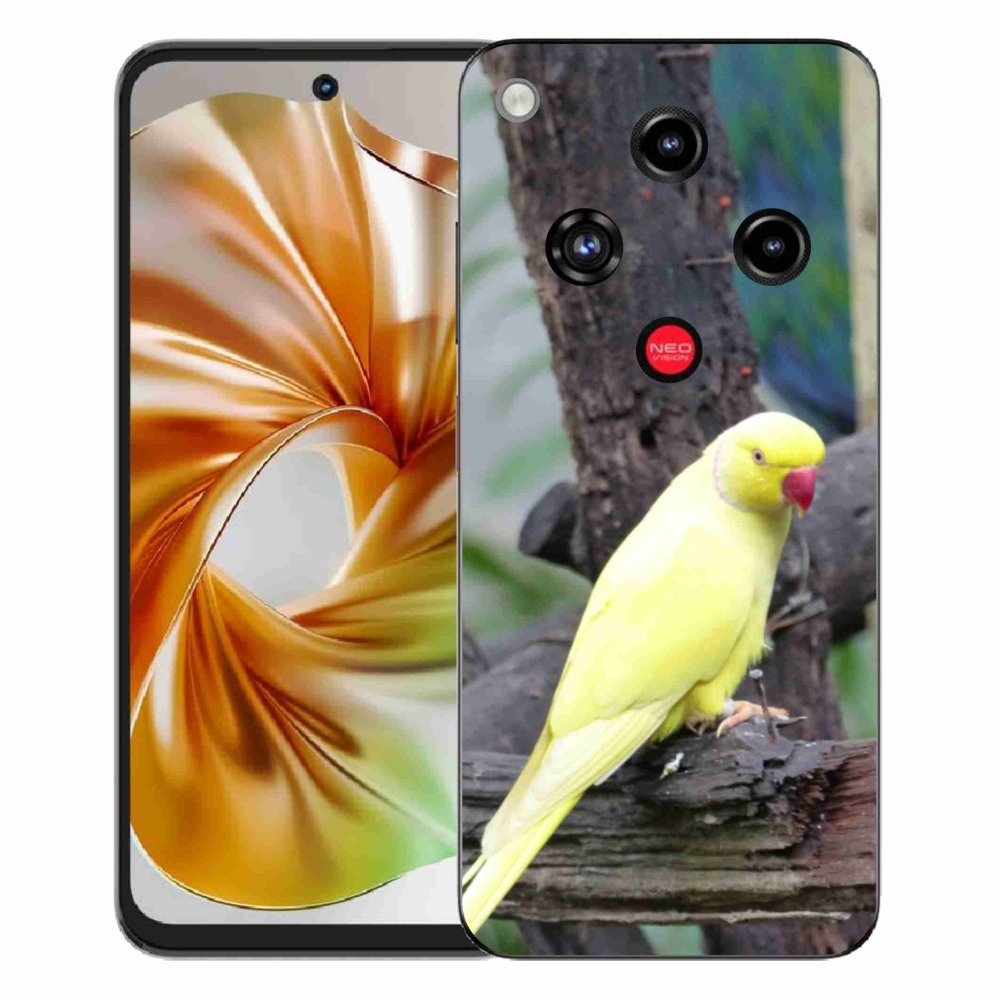 ZTE Nubia Focus 2 zselés tok mmCase - papagáj alexander sárga