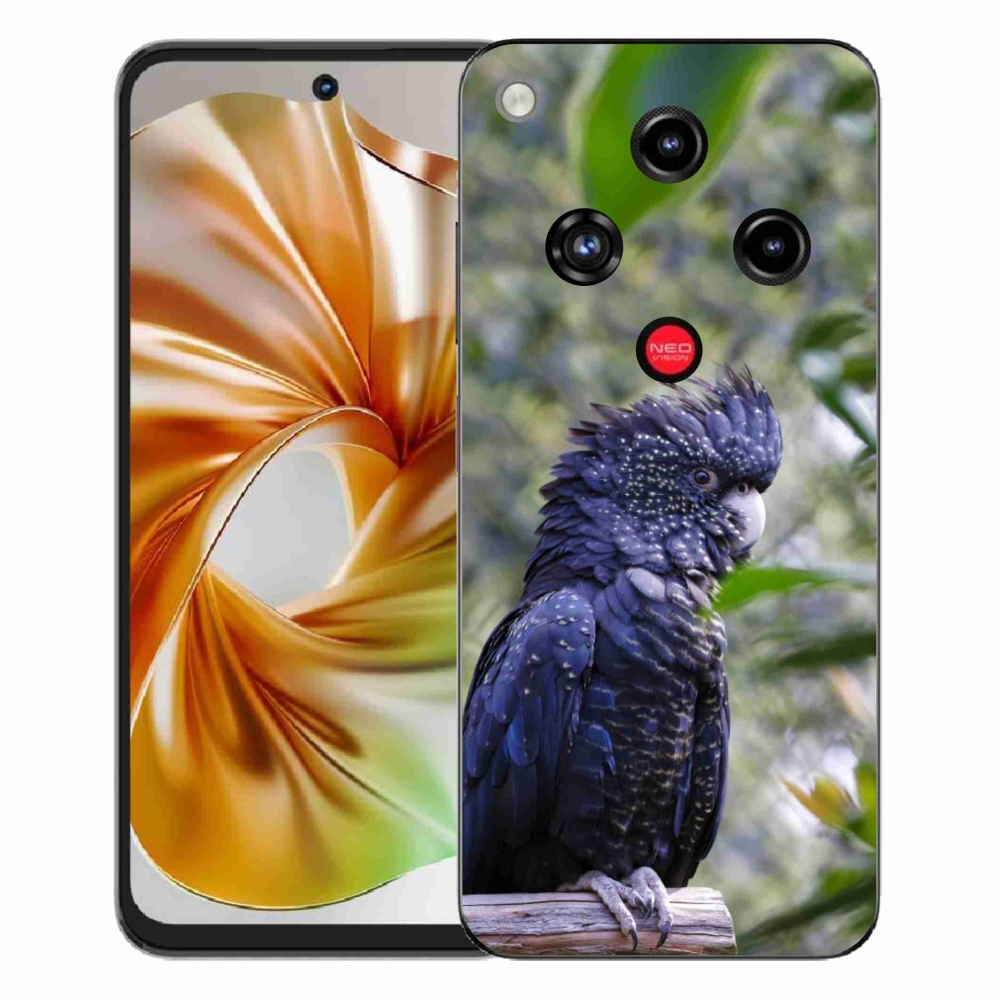 ZTE Nubia Focus 2 zselés tok mmCase - papagáj kakadu fekete
