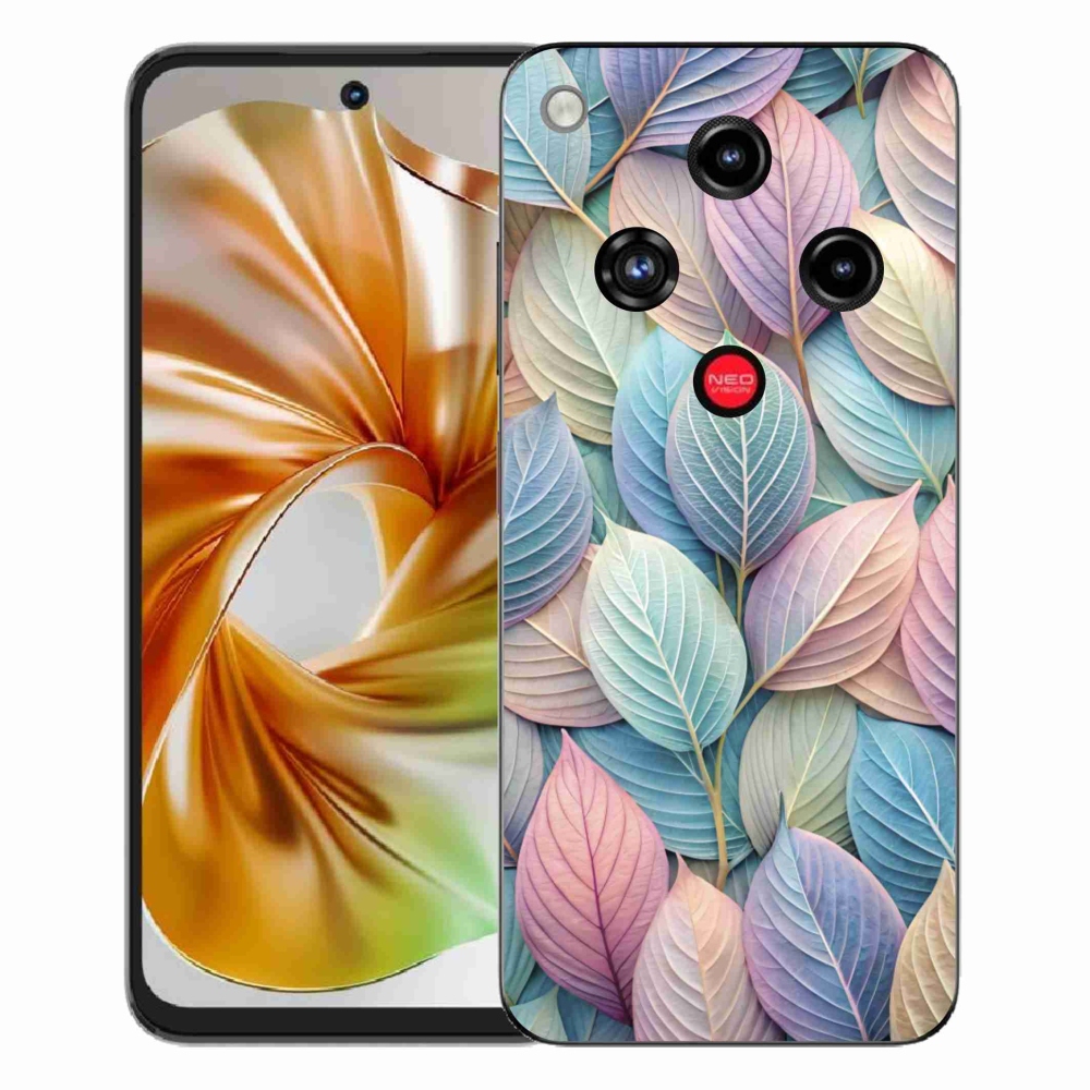 ZTE Nubia Focus 2 zselés tok mmCase - pasztell levelek