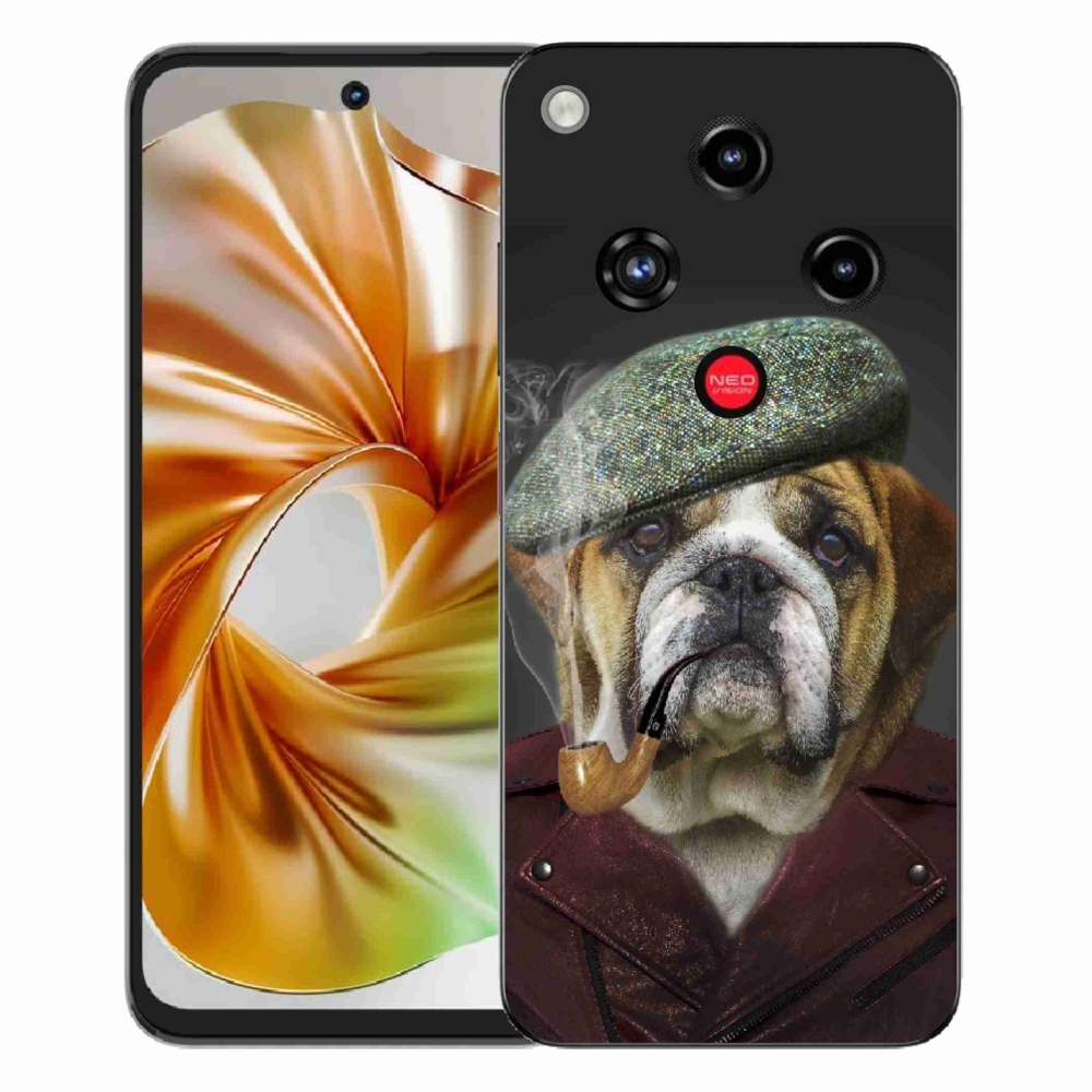 ZTE Nubia Focus 2 zselés tok mmCase - kutya csővel