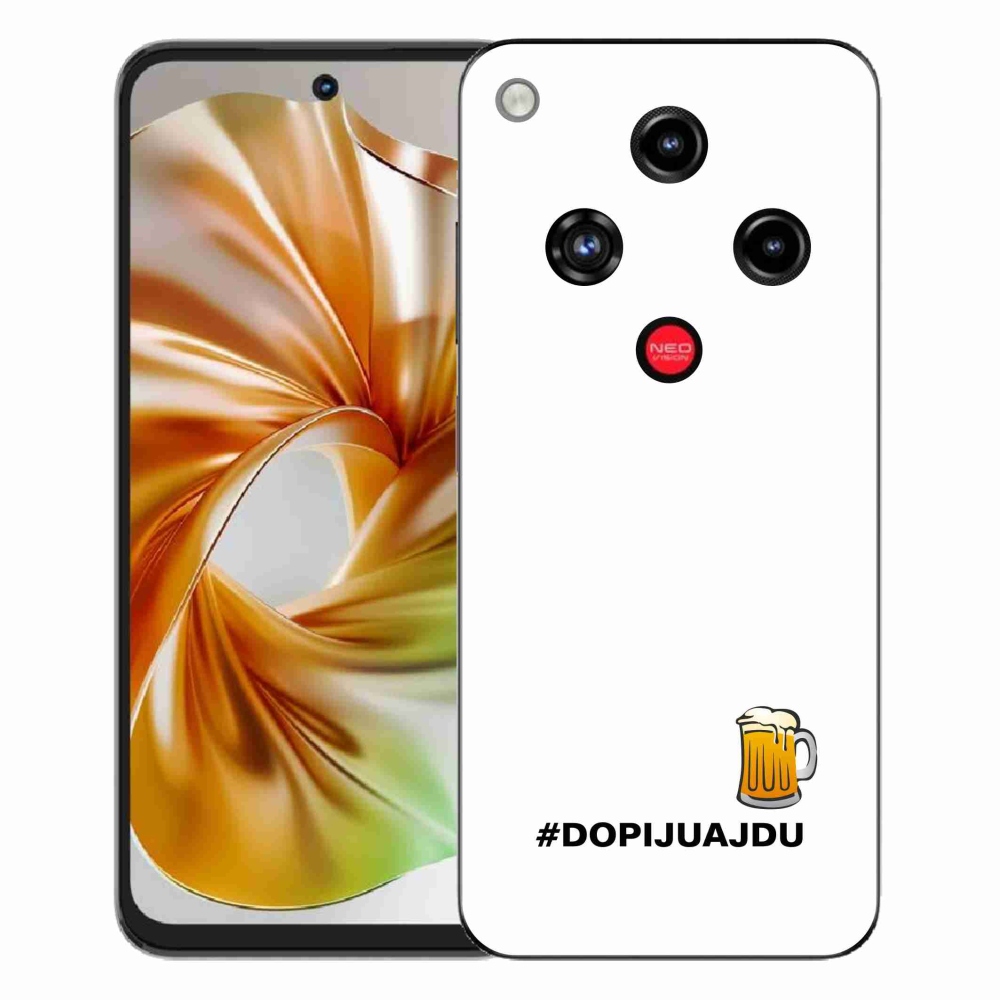 ZTE Nubia Focus 2 zselés borítás mmCase - sör motívum 1 fehér háttér