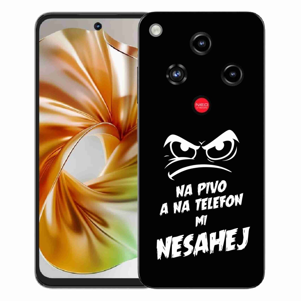 ZTE Nubia Focus 2 zselés borítás mmCase - sör motívum 2 fekete háttér