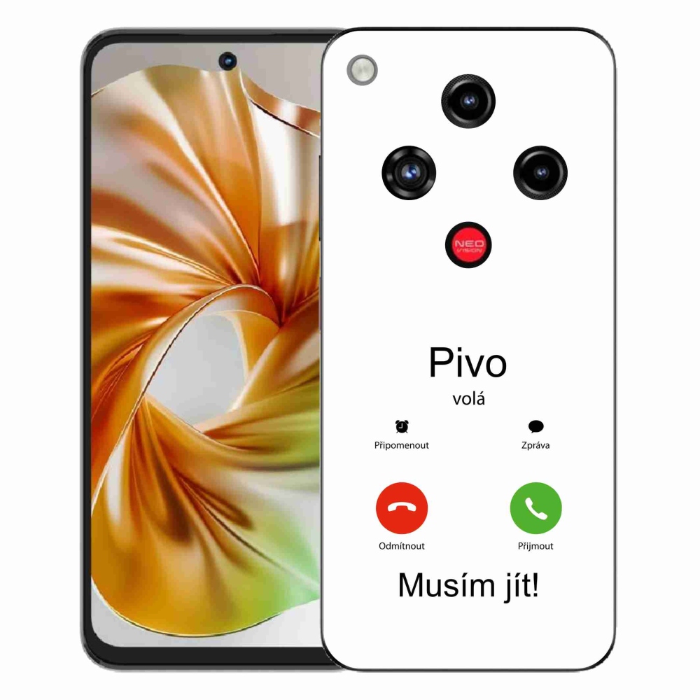 ZTE Nubia Focus 2 zselés borító mmCase - sör hívások fehér háttérrel