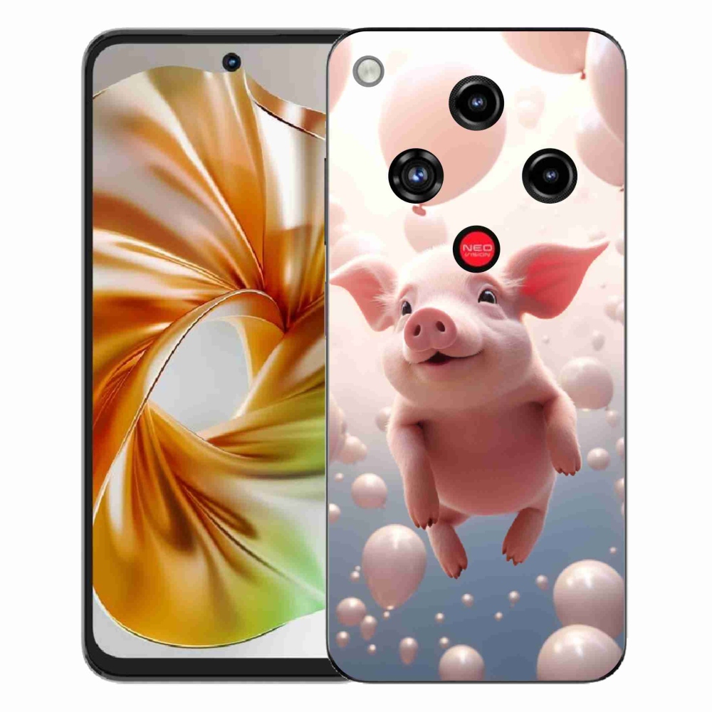 ZTE Nubia Focus 2 zselés borító mmCase - malacka lufikkal