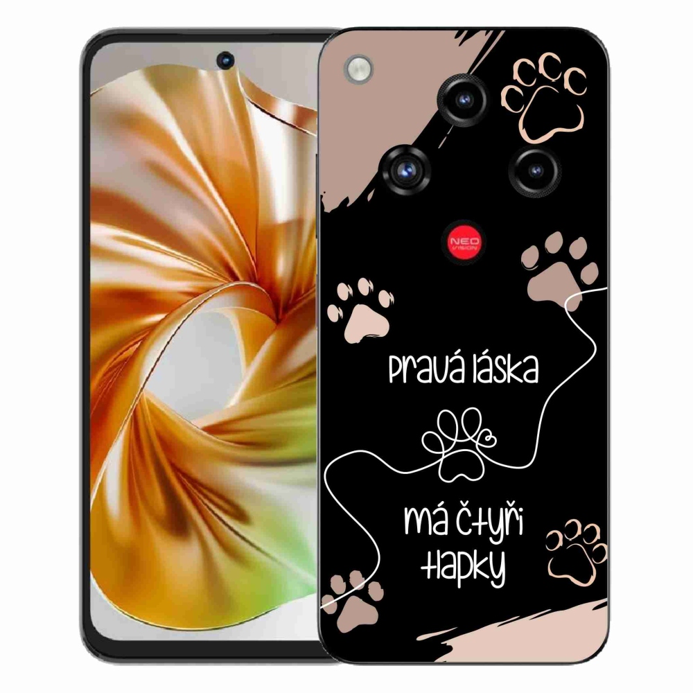 ZTE Nubia Focus 2 zselés tok mmCase - kutya motívum 1 fekete háttér
