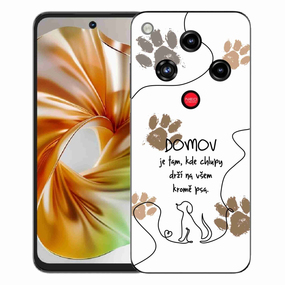 ZTE Nubia Focus 2 zselés tok mmCase - kutya motívum fehér háttérrel