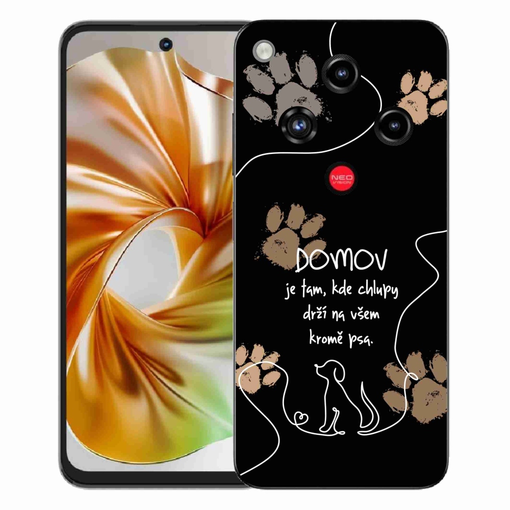 ZTE Nubia Focus 2 zselés borító mmCase - kutya motívum fekete háttérrel