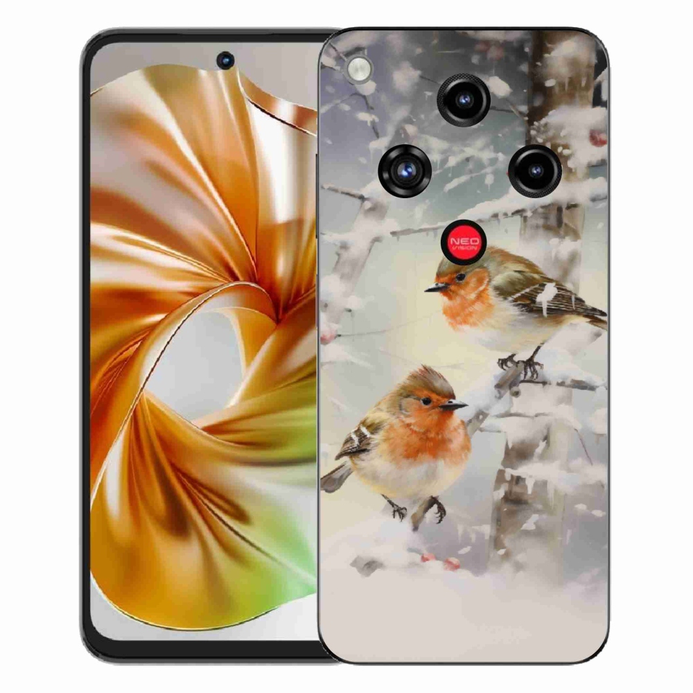 ZTE Nubia Focus 2 zselés tok mmCase - madarak télen