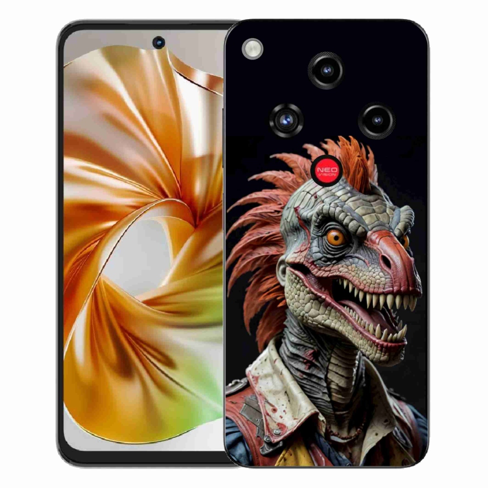 ZTE Nubia Focus 2 zselés borítás mmCase - punk dinoszaurusz