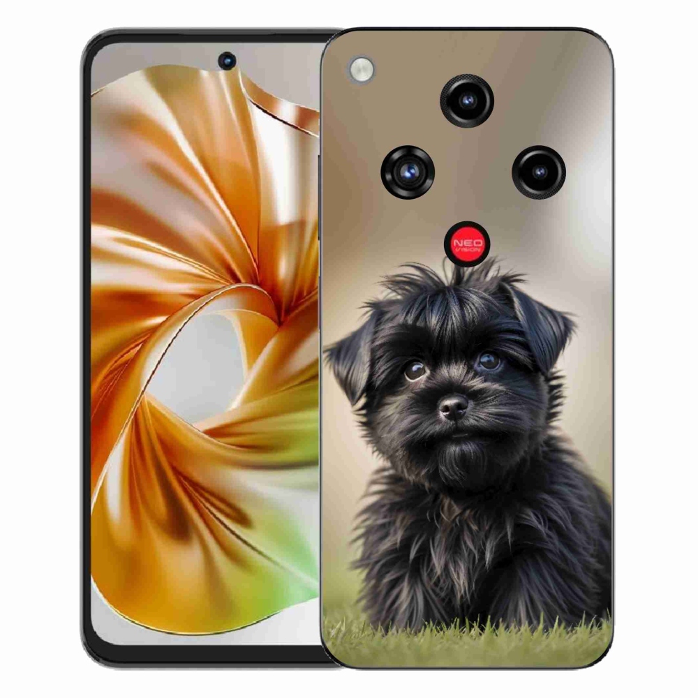 ZTE Nubia Focus 2 zselés tok mmCase - aranyos fekete kutya