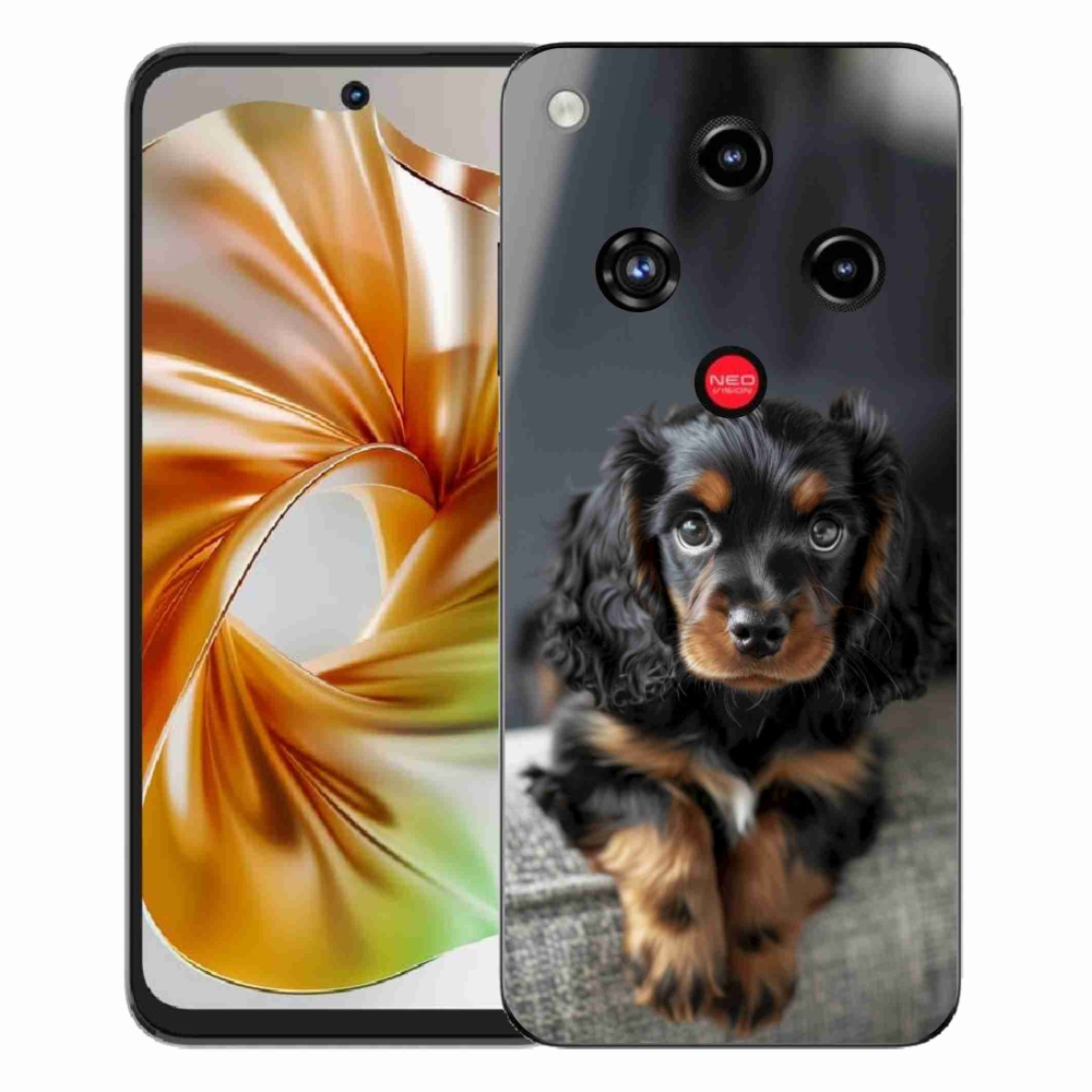 ZTE Nubia Focus 2 zselés borító mmCase - aranyos hosszú szőrű tacskó