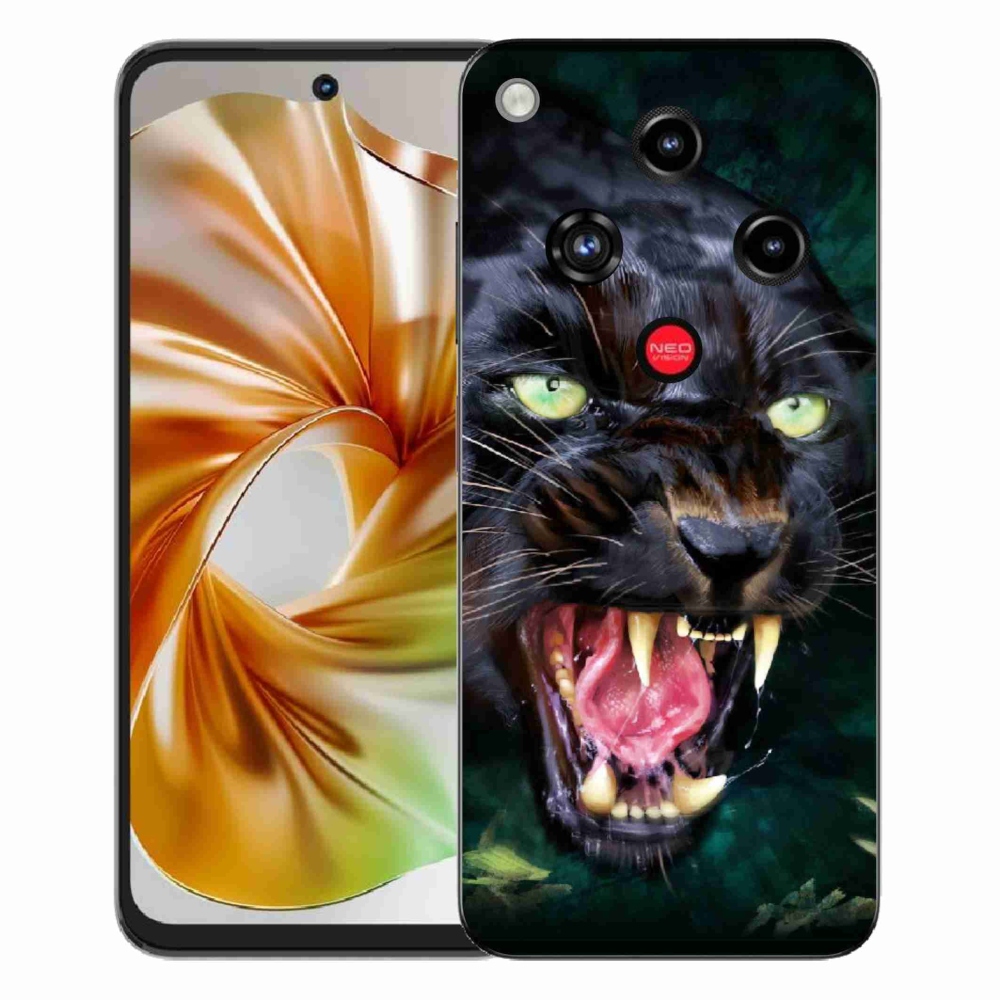 ZTE Nubia Focus 2 zselés tok mmCase - dühös fekete párduc