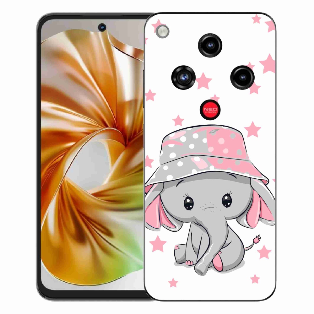 ZTE Nubia Focus 2 zselés tok mmCase - rózsaszín elefánt