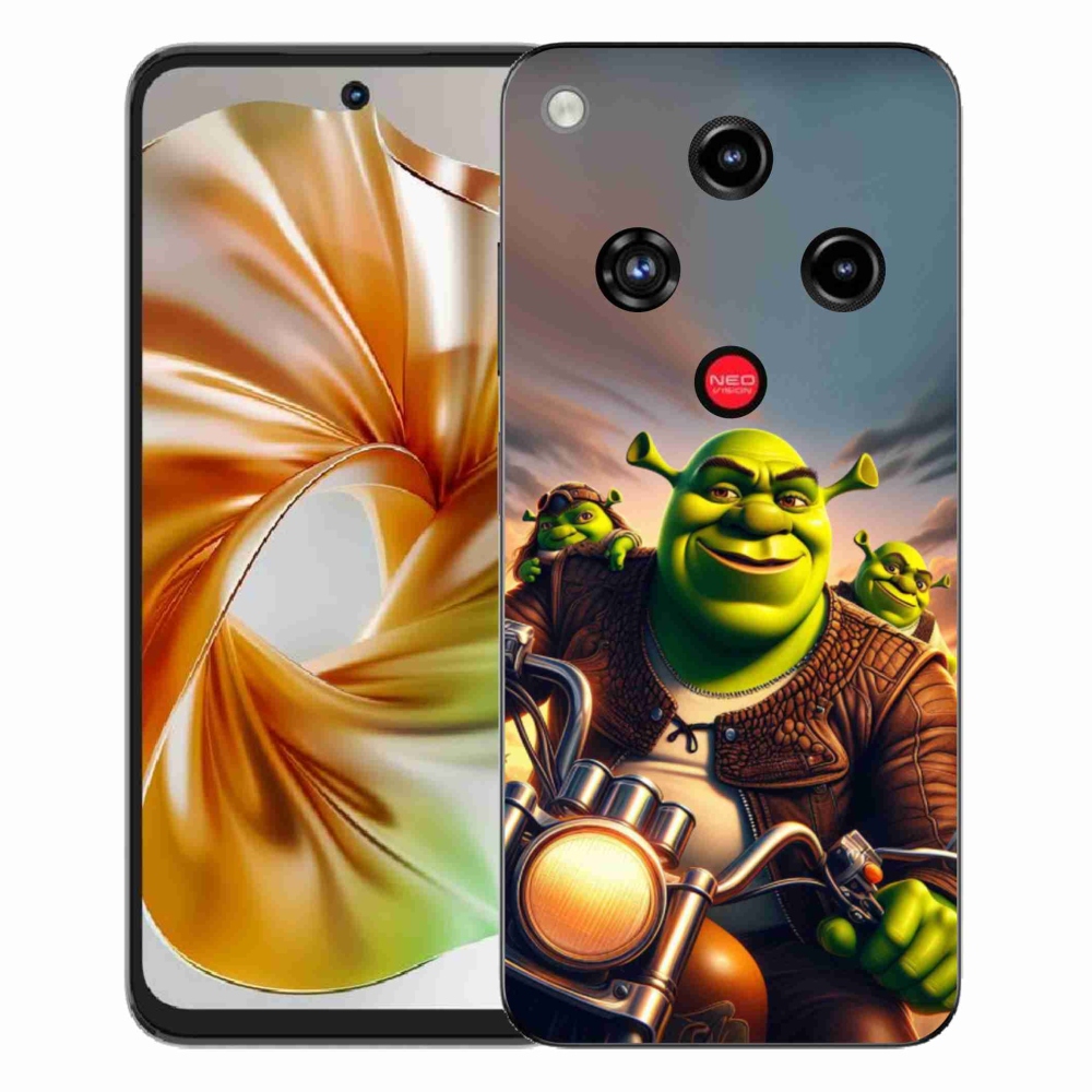 ZTE Nubia Focus 2 zselés borító mmCase - Shrek egy motorkerékpáron