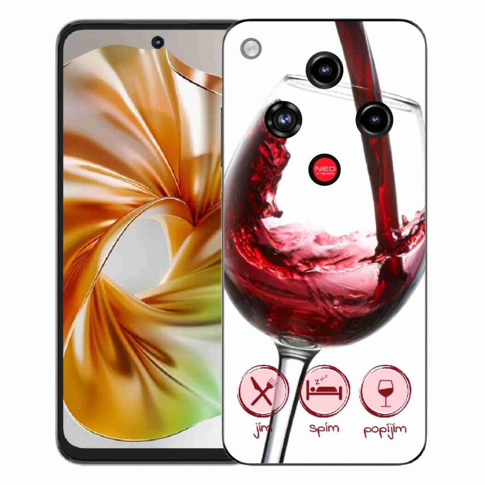 ZTE Nubia Focus 2 zselés borító mmCase - borospohár piros