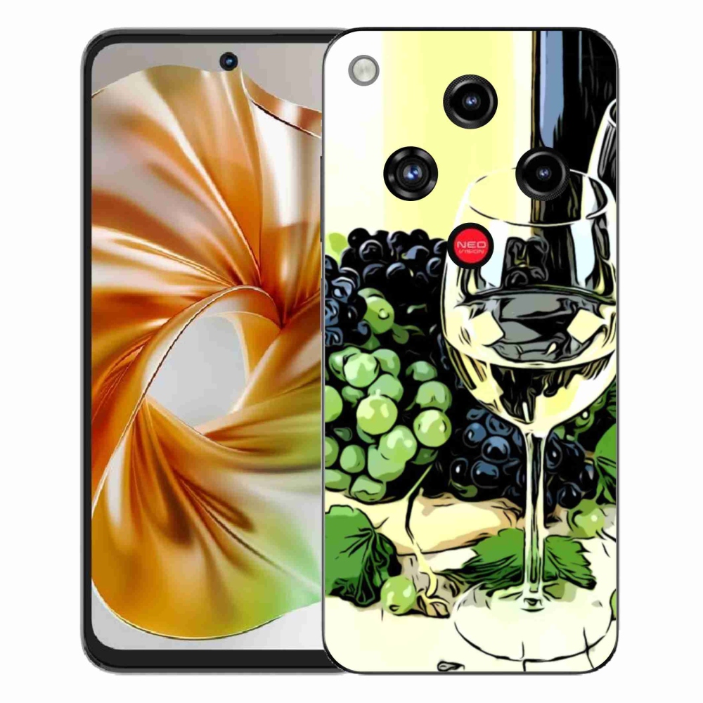 ZTE Nubia Focus 2 zselés tok mmCase - pohár bor