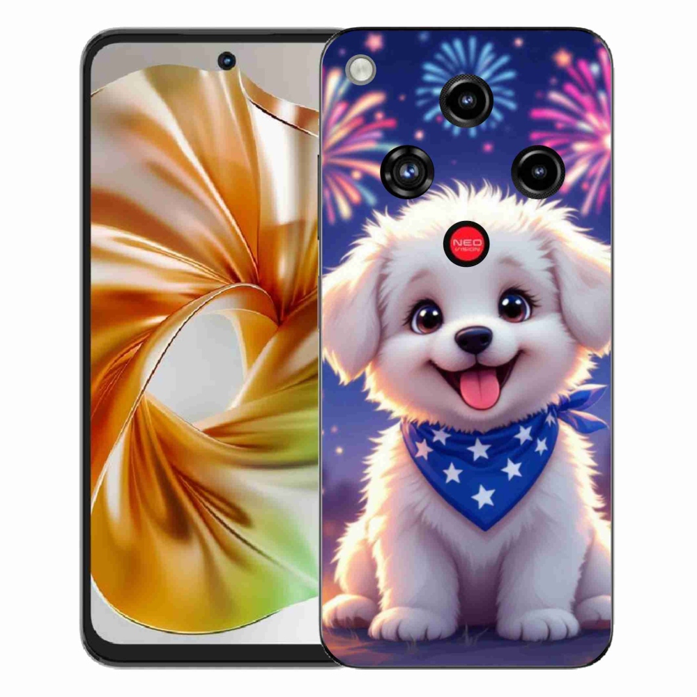 ZTE Nubia Focus 2 zselés borítás mmCase - ünnepi kiskutya