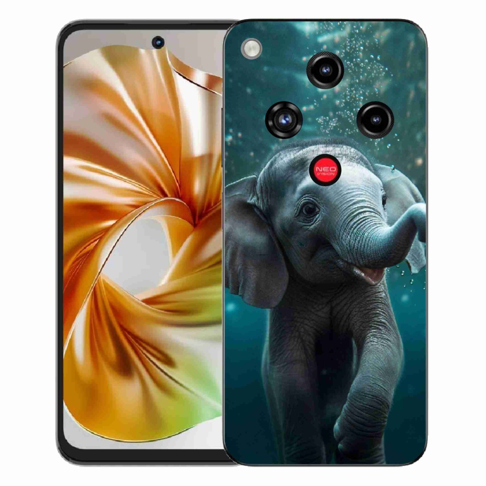 ZTE Nubia Focus 2 zselés borítás mmCase - elefánt a víz alatt