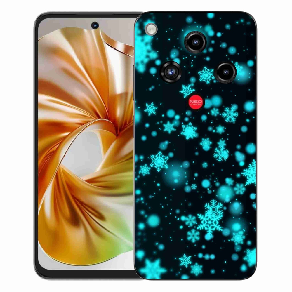 ZTE Nubia Focus 2 zselés borító mmCase - hópelyhek 1