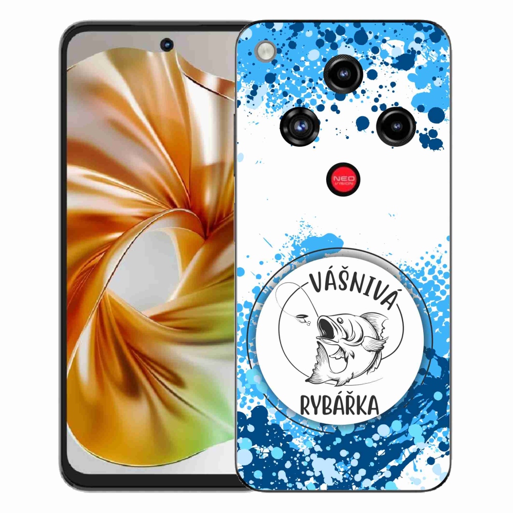 ZTE Nubia Focus 2 zselés tok mmCase - szenvedélyes halász fehér háttérrel