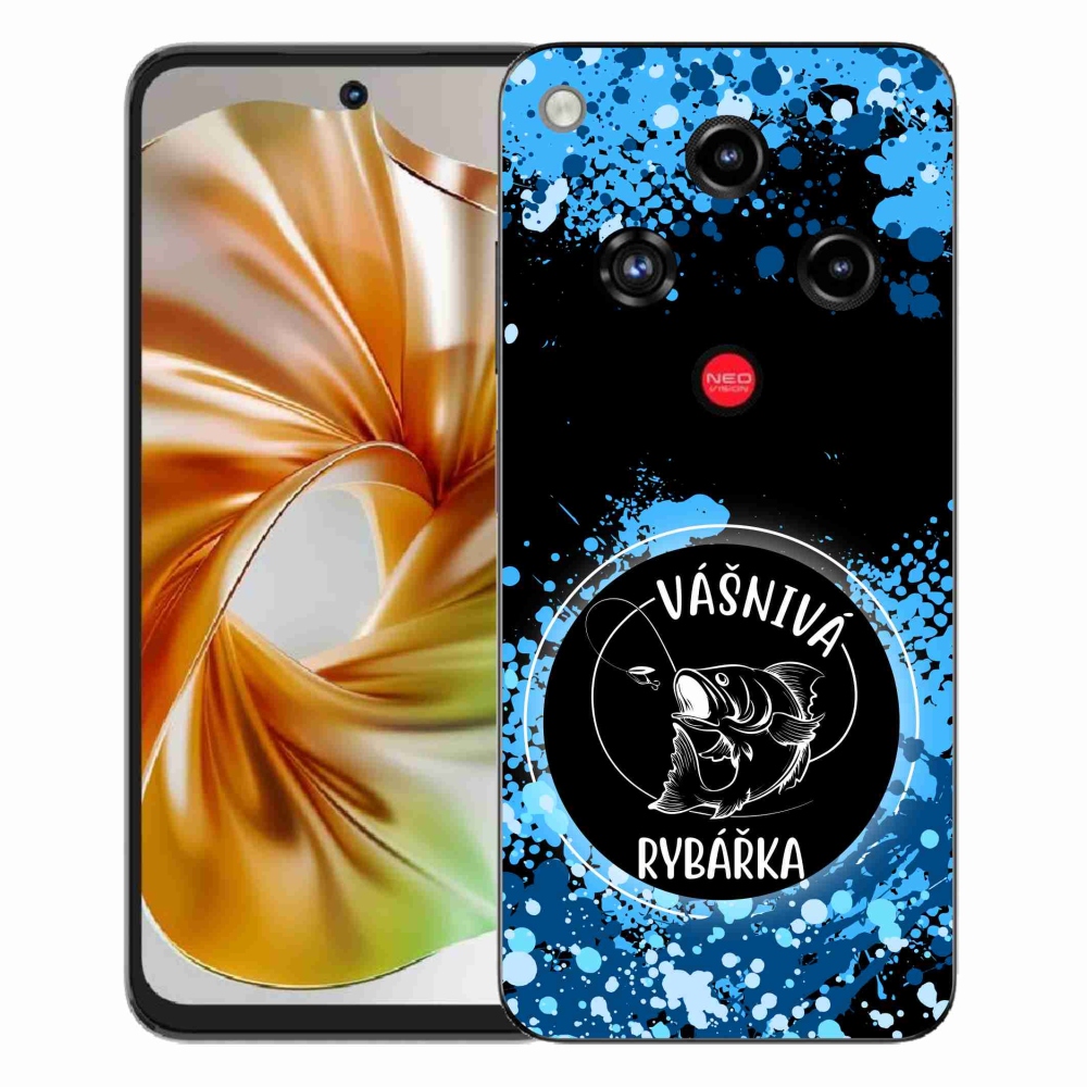 ZTE Nubia Focus 2 zselés borító mmCase - szenvedélyes halásznő fekete háttérrel