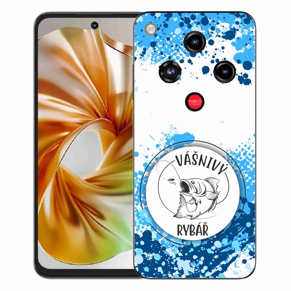 ZTE Nubia Focus 2 zselés borító mmCase - szenvedélyes halász fehér háttérrel